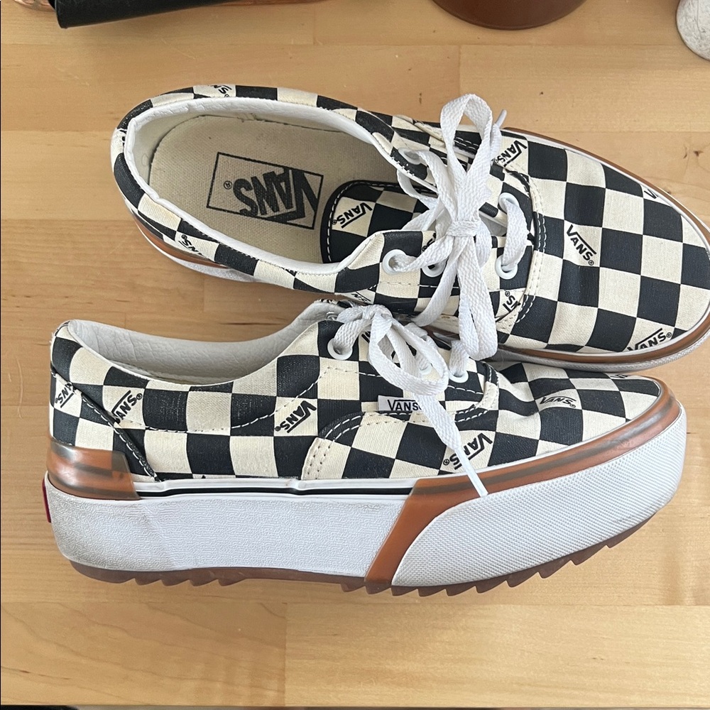 VANS STACKED LACED CHECKERED